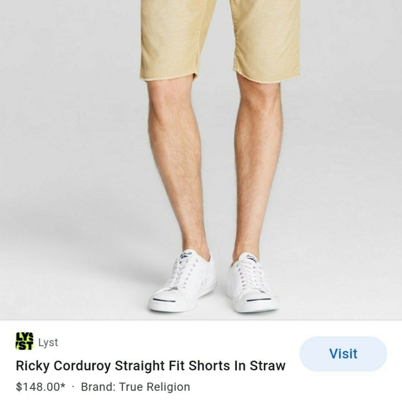 NWOT True Religion cord shorts size 28 - Picture 3 of 8